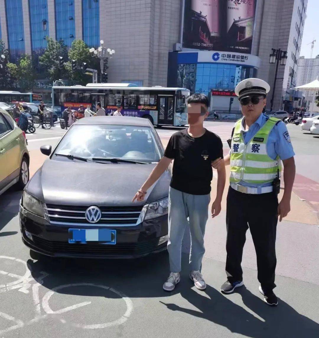一未成年被大同交警查获!