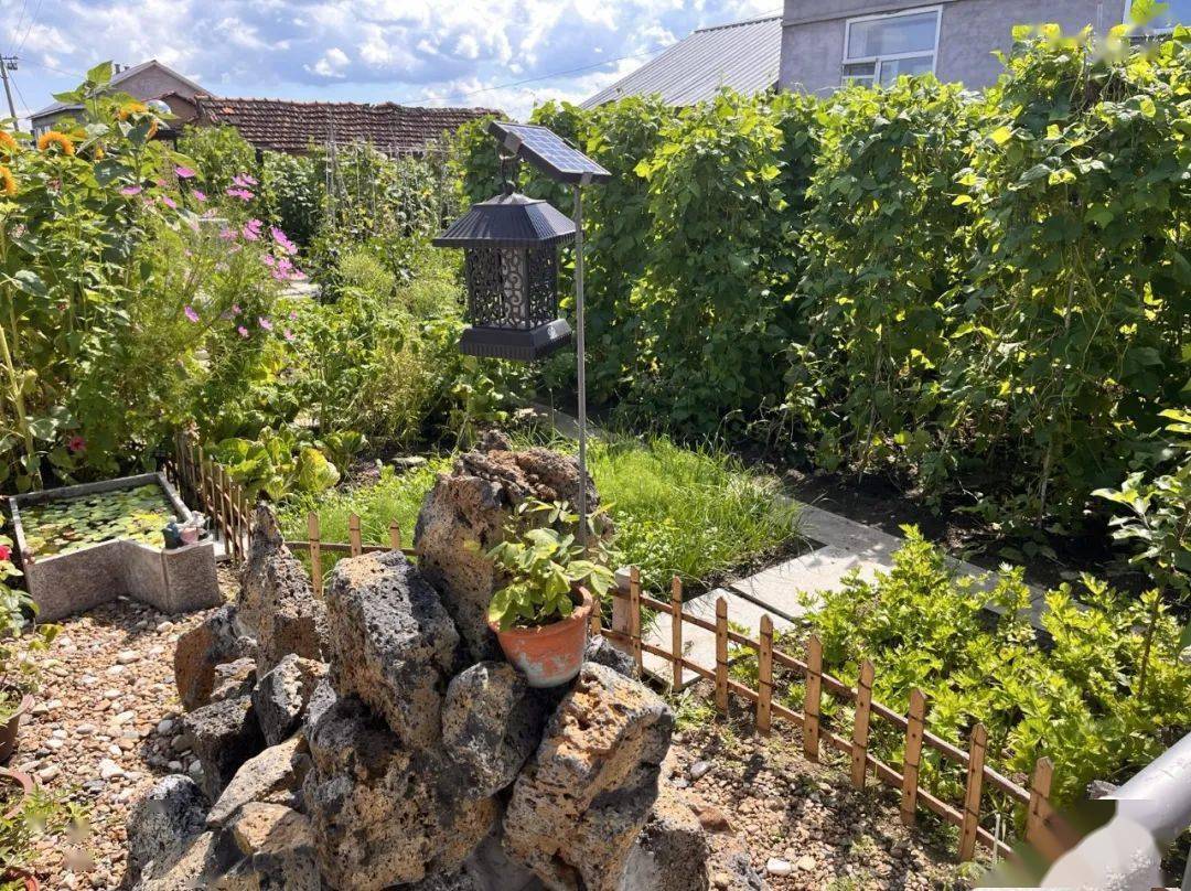 海林市山市镇青岭子村村民的庭院长廊海林市新合村的庭院静谧宜人海林