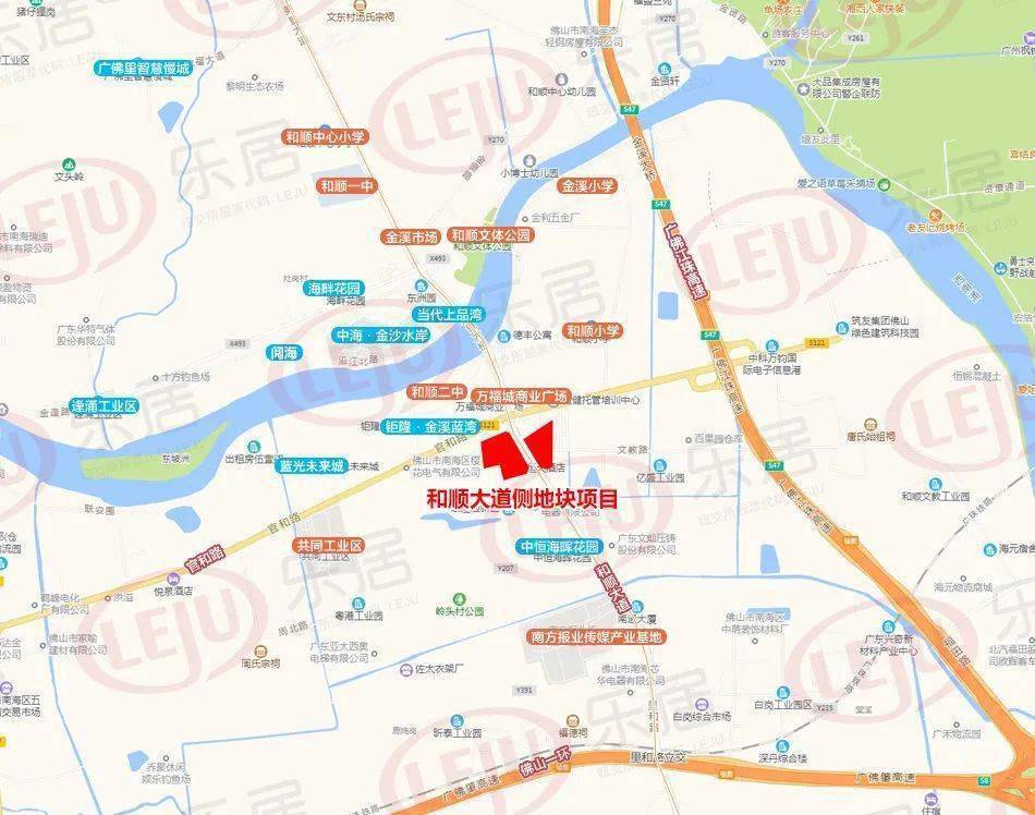里水和顺大花坛改造地块调规公示 毗邻万福城_片区_规划_项目