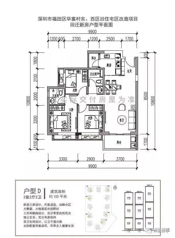 华富村回迁房能卖了?_户型_业主_公园