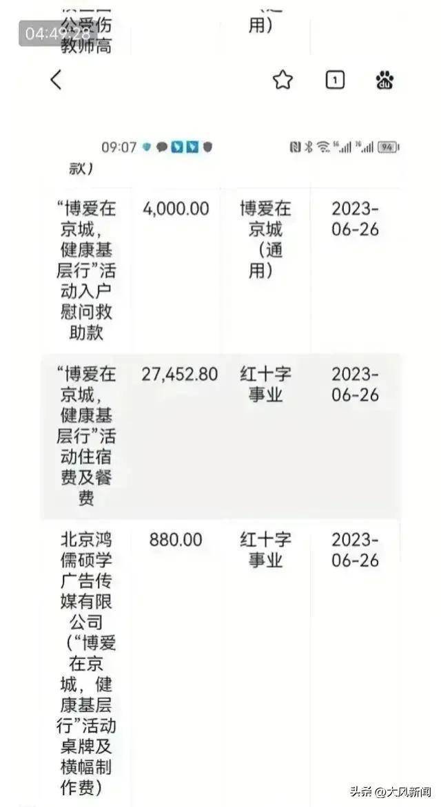 “博爱”慰问款4000元、食宿费2.7万，北京红十字会回应质疑