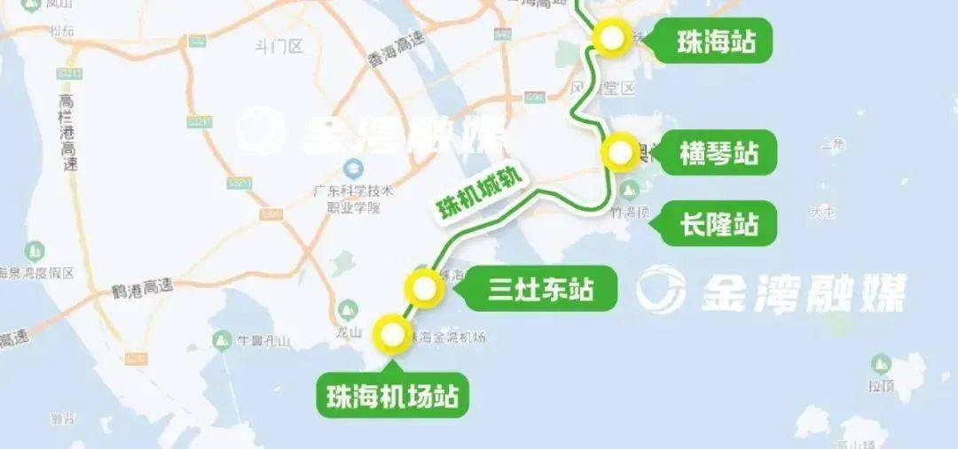 珠海到横琴轻轨路线图图片