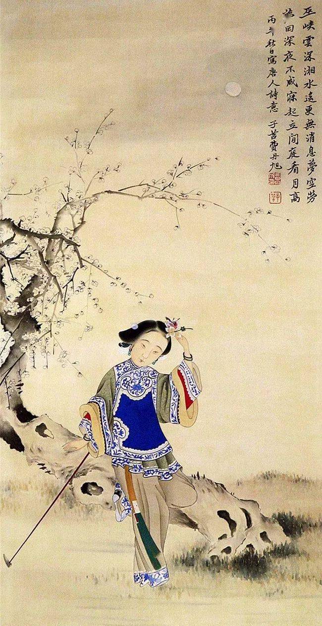 费丹旭|一生贫寒 笔下的仕女如此秀美恬静(95幅)_山水_恽寿平_肖像画