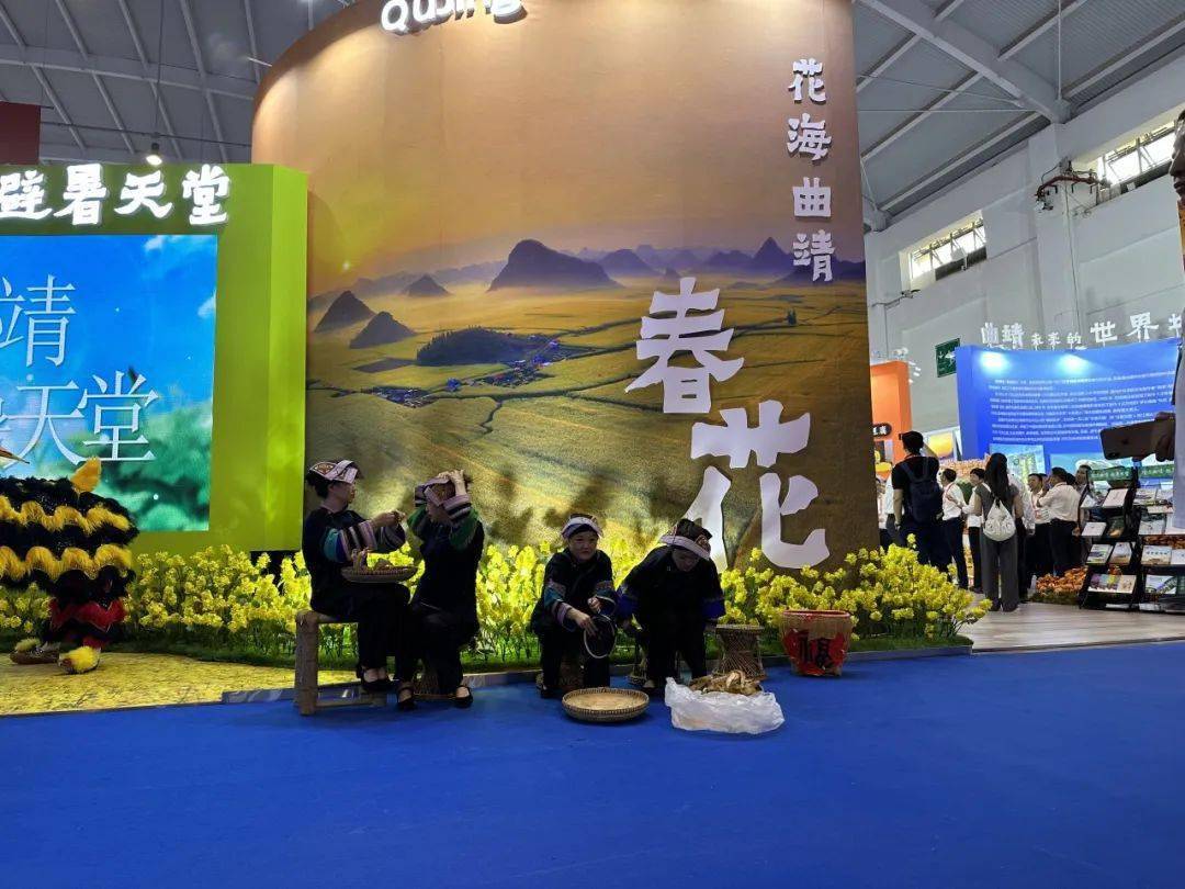 曲靖文化旅游展厅惊艳亮相2023年南博会_昆明_中国_商品