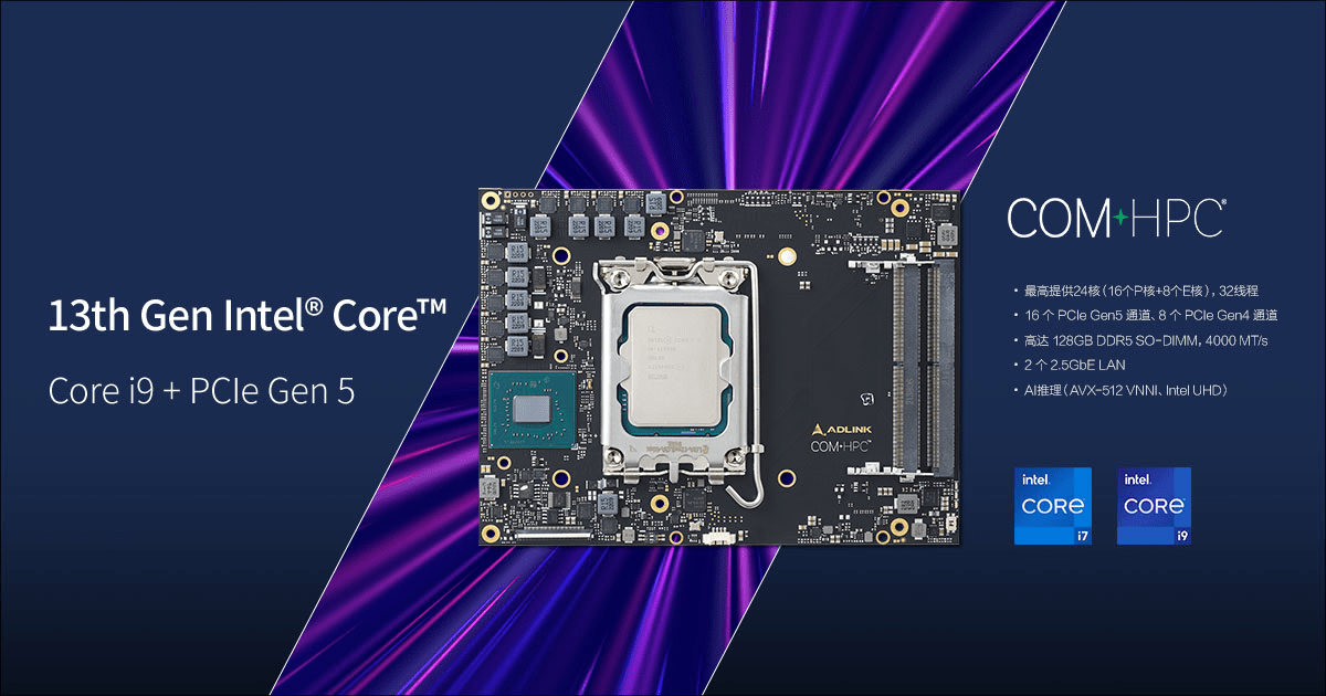 凌华科技发布新品COM-HPC cRLS，支持第13 代Intel Core处理器_手机搜狐网