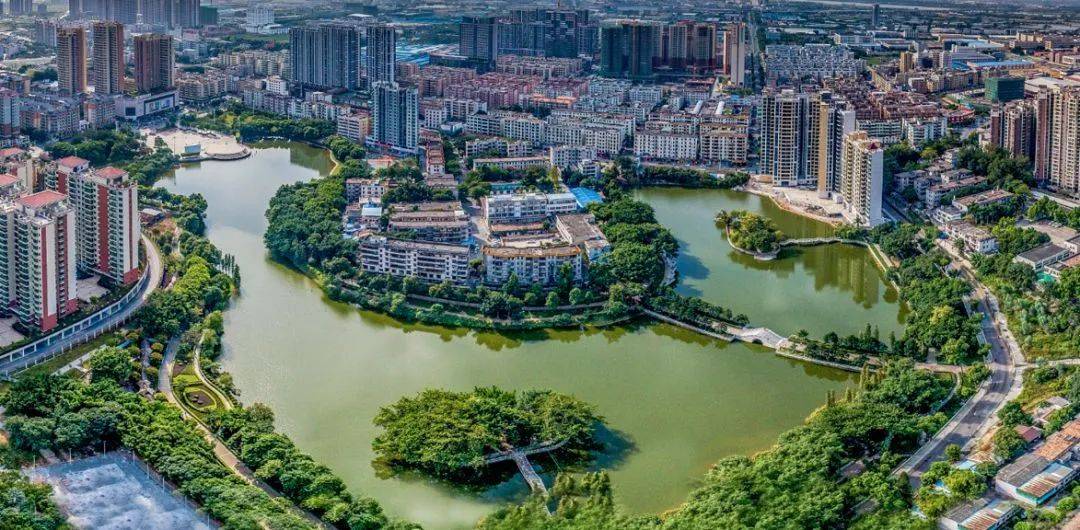 大旺公园麒麟湖公园将军山公园推窗见绿,生活在肇庆高新区就是这么