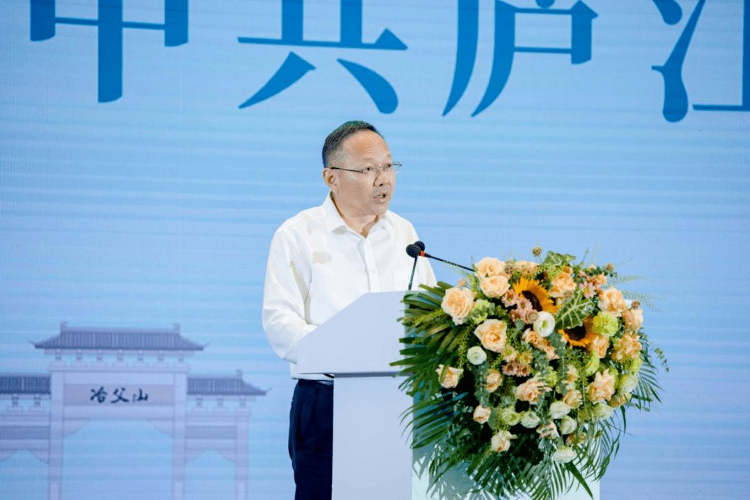 中共庐江县委书记 许华为 致辞合肥市文化和旅游局党组成员,副局长