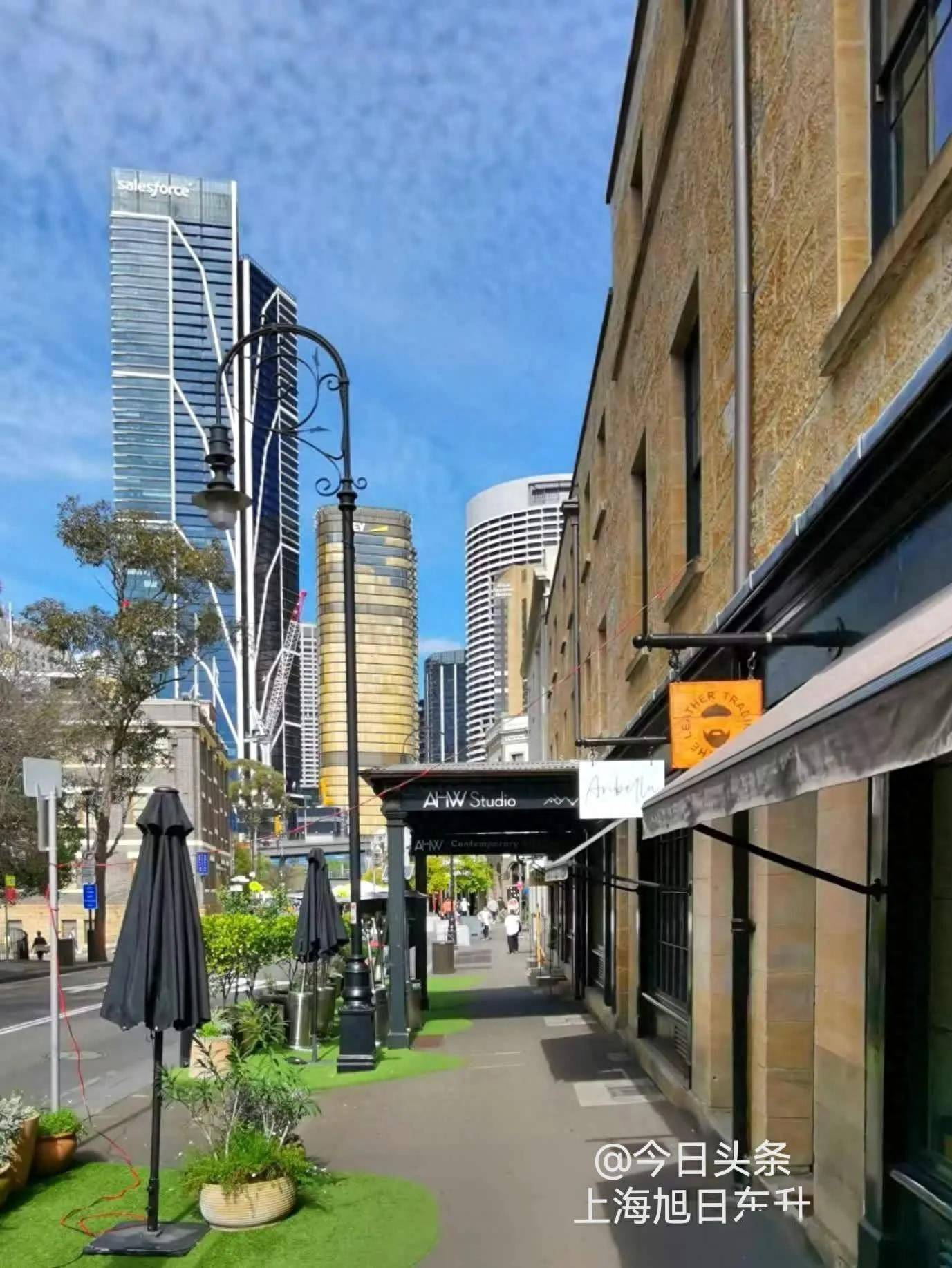 悉尼岩石区一个很古老的街区,飘荡着浓郁的欧洲气息_澳洲_建筑_房子