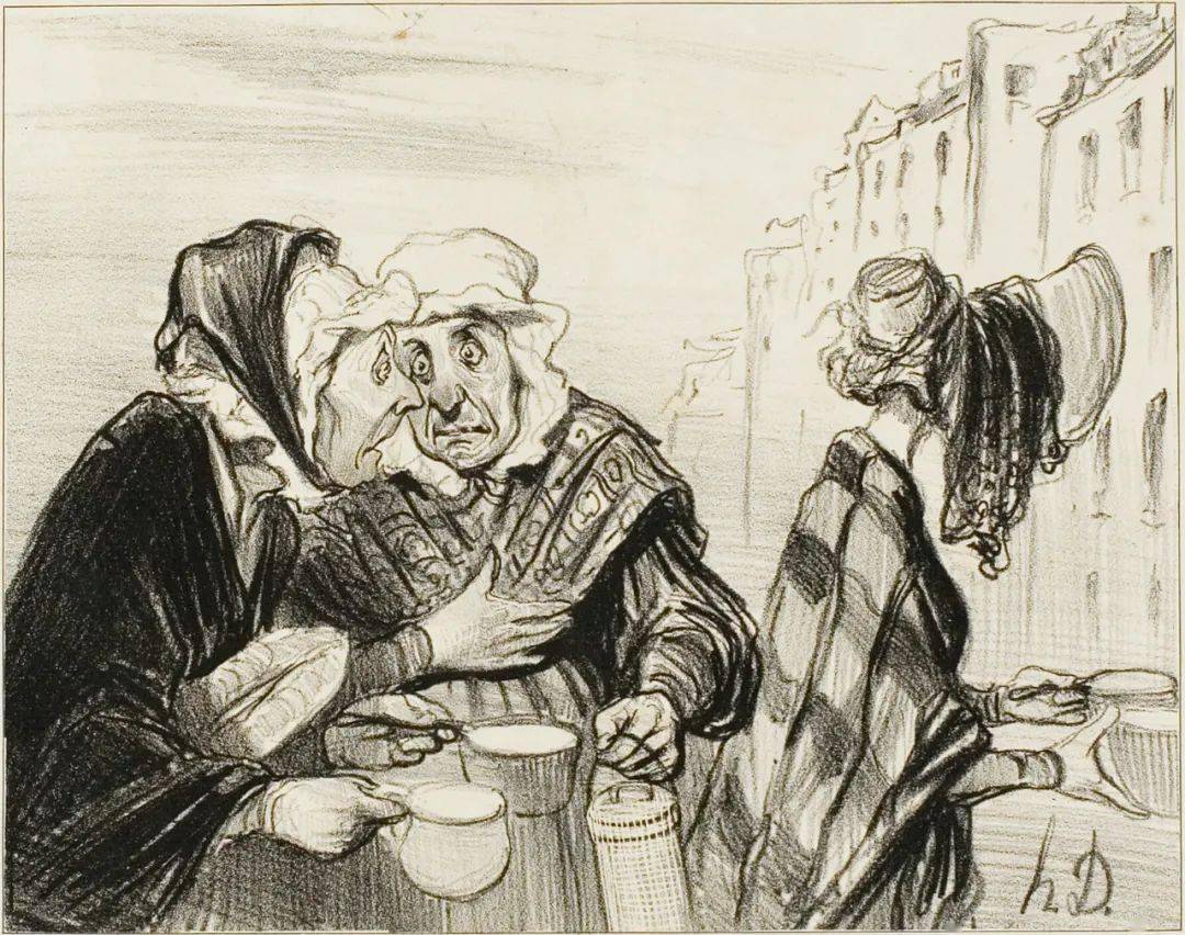 讽刺画大师杜米埃的素描,太牛了_作品_杂志_法国
