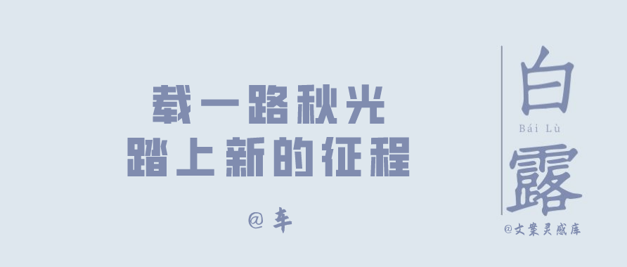 白露节气 各大品牌文案