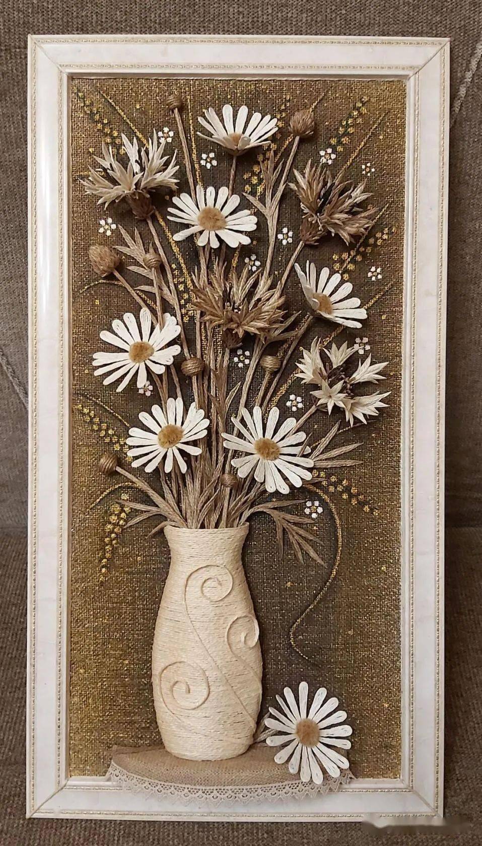 麻绳制作立体花diy别看一根细长的麻绳作用不大,除了绑扎东西,一根根