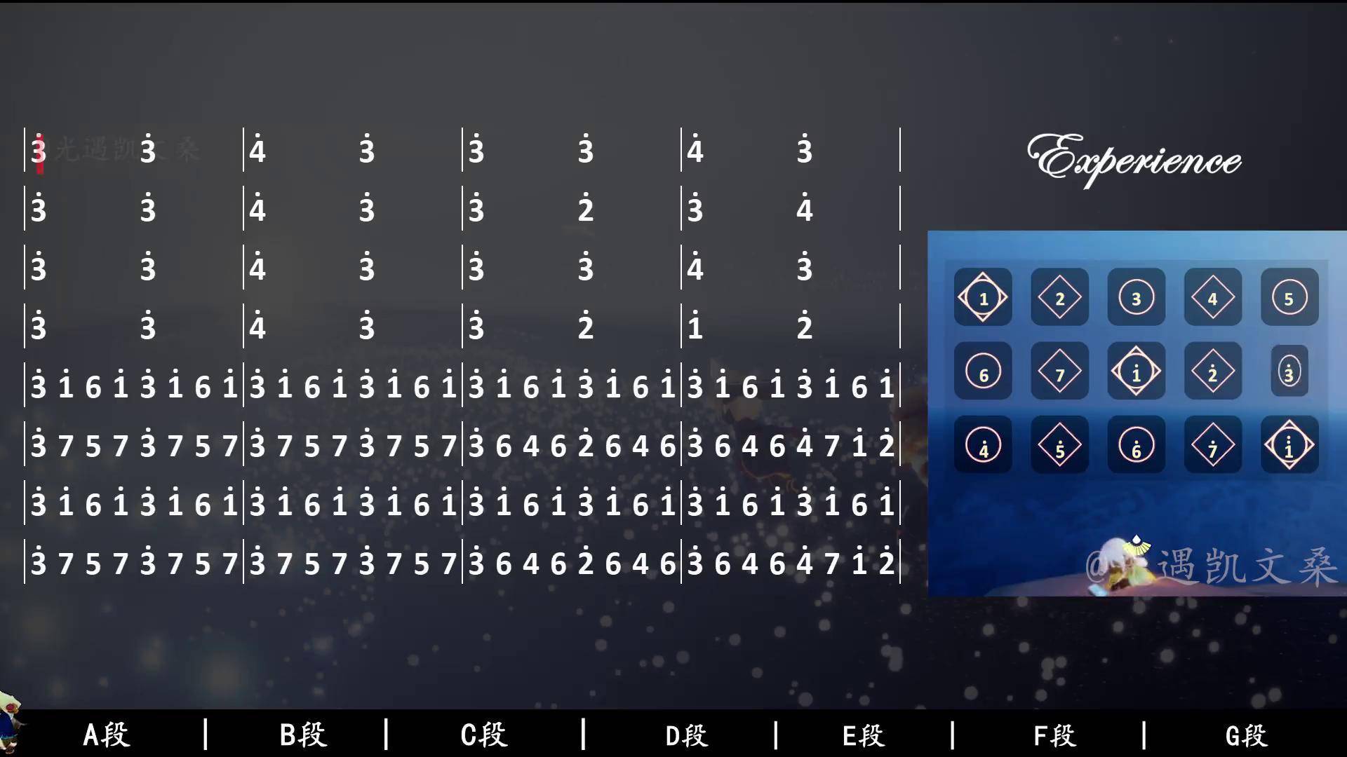 experience数字简谱图片