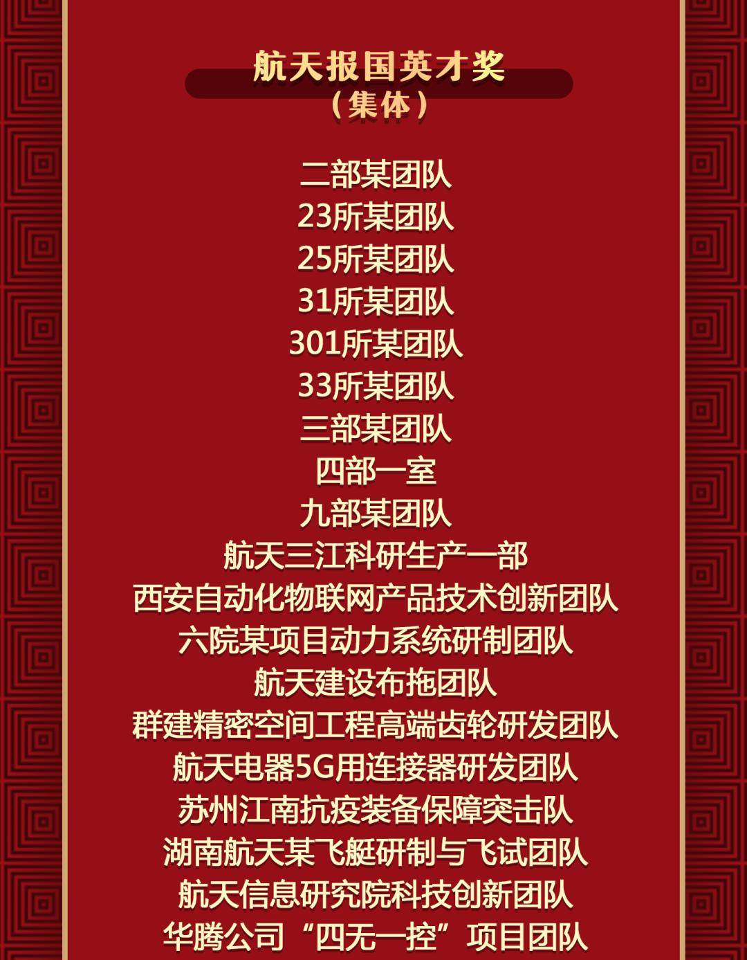 每人奖励100万元!7人荣获航天报国功勋奖_个人_集体_表彰