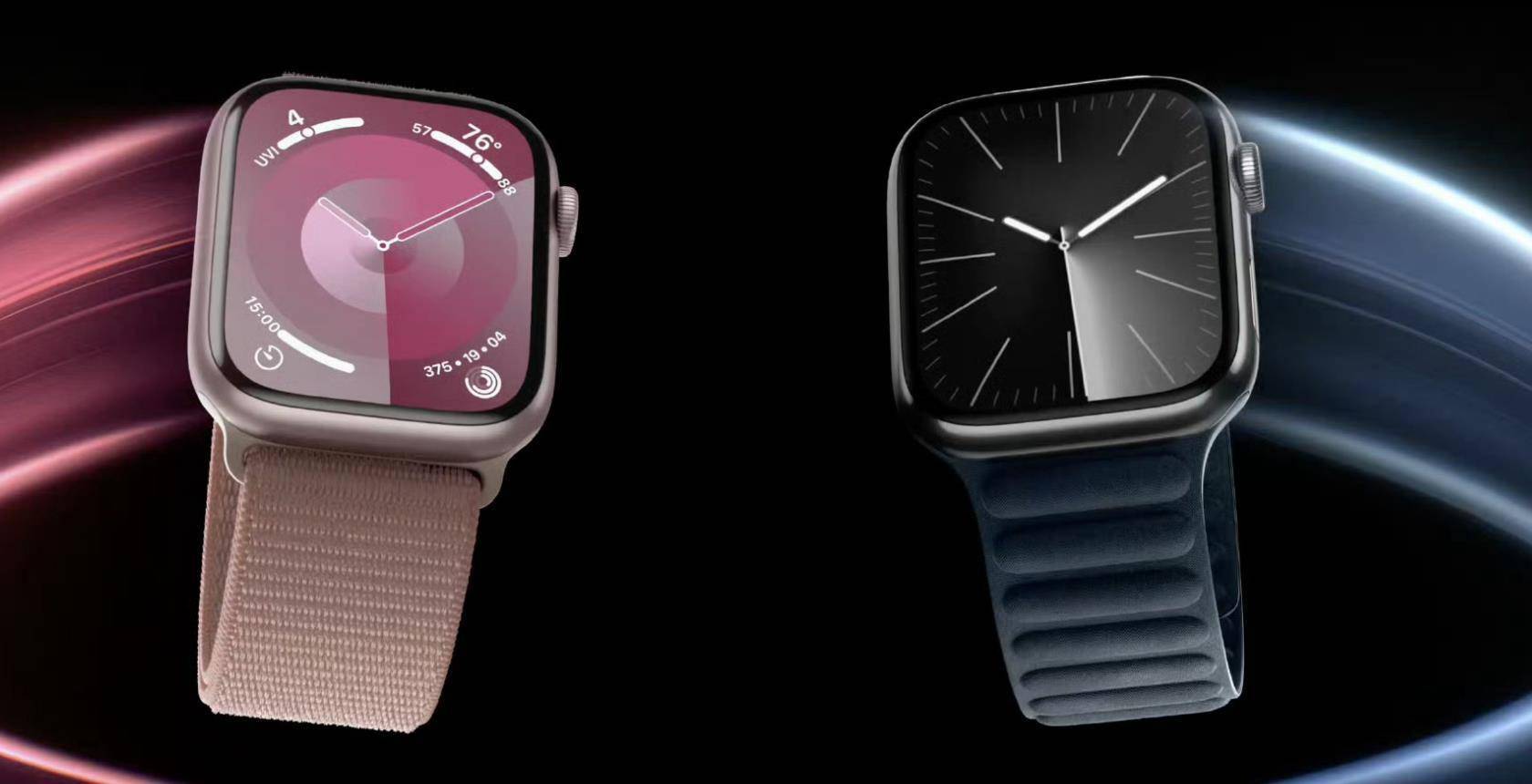 粉色Apple Watch Series 9来袭：搭载S9芯片，续航依旧强劲_手机搜狐网