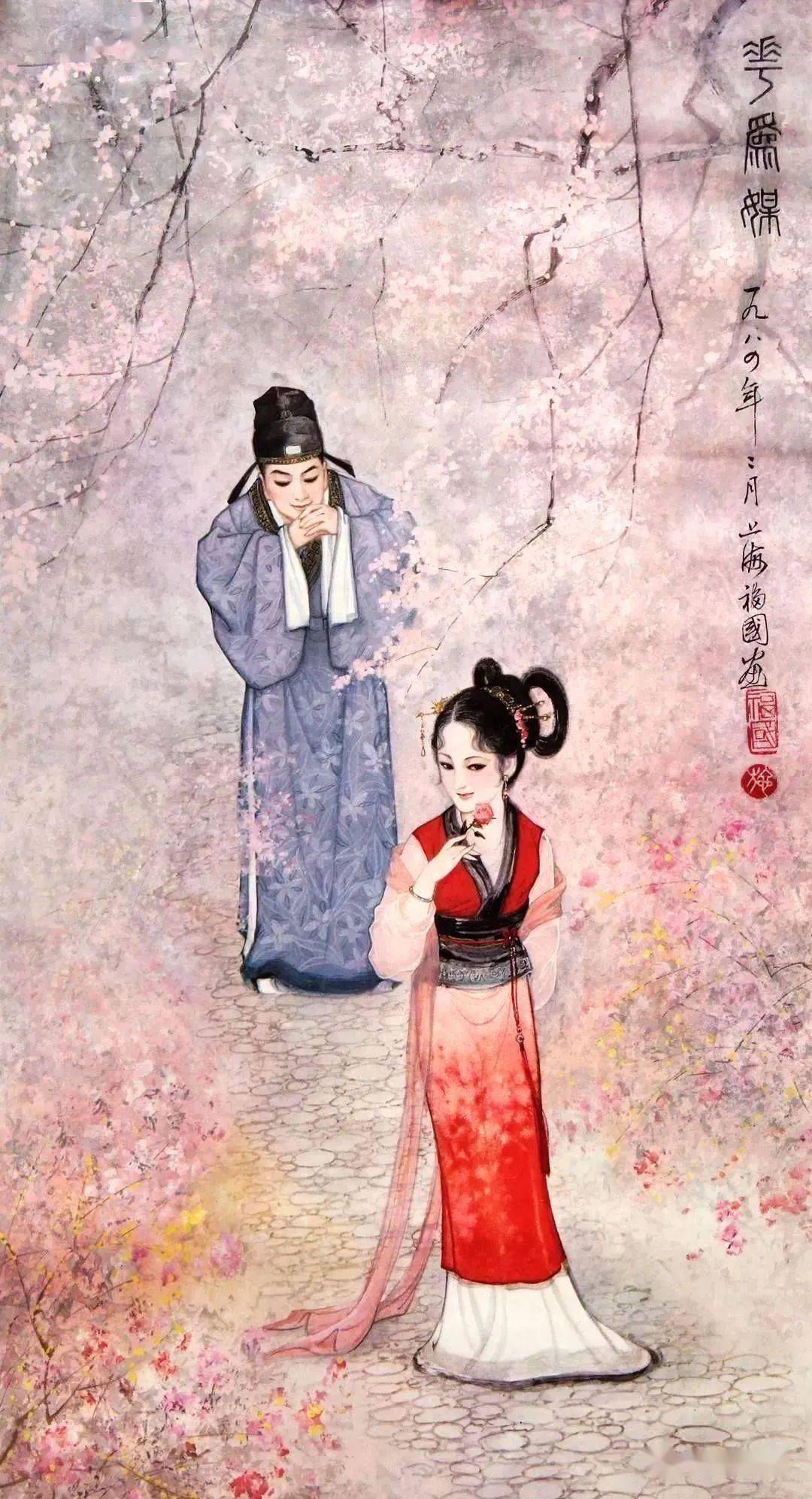 这竟然是水彩画出来的仕女图！_搜狐网