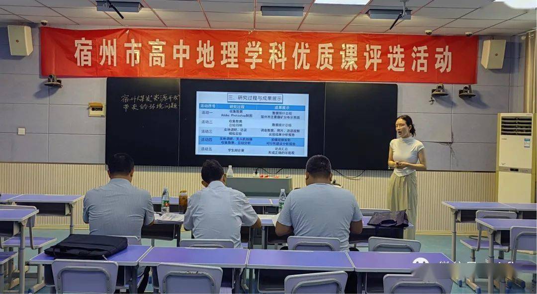 宿州市地理,体育优质课评选活动在泗县二中举行