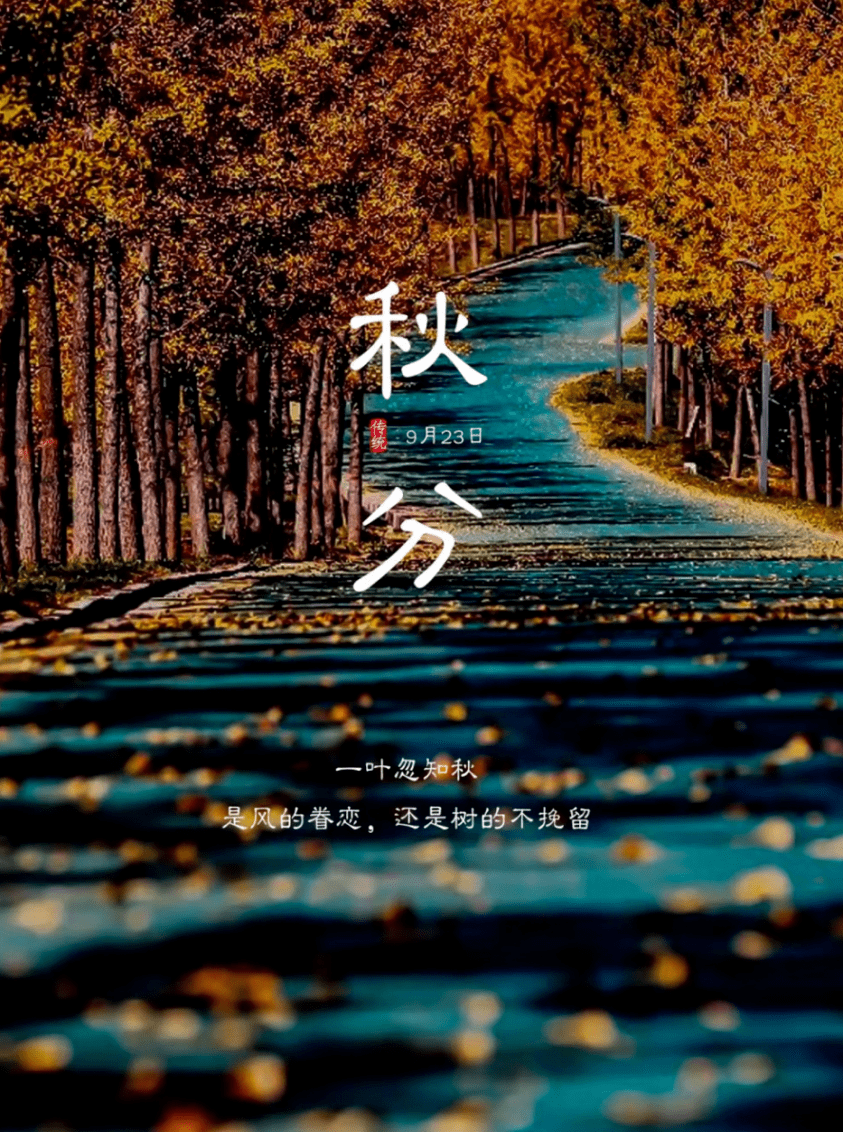 9月23日秋分文案，温柔又浪漫