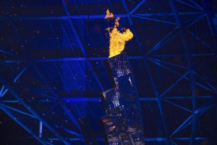 杭州第19届亚运会主火炬点燃_浙江_体育场_开幕式