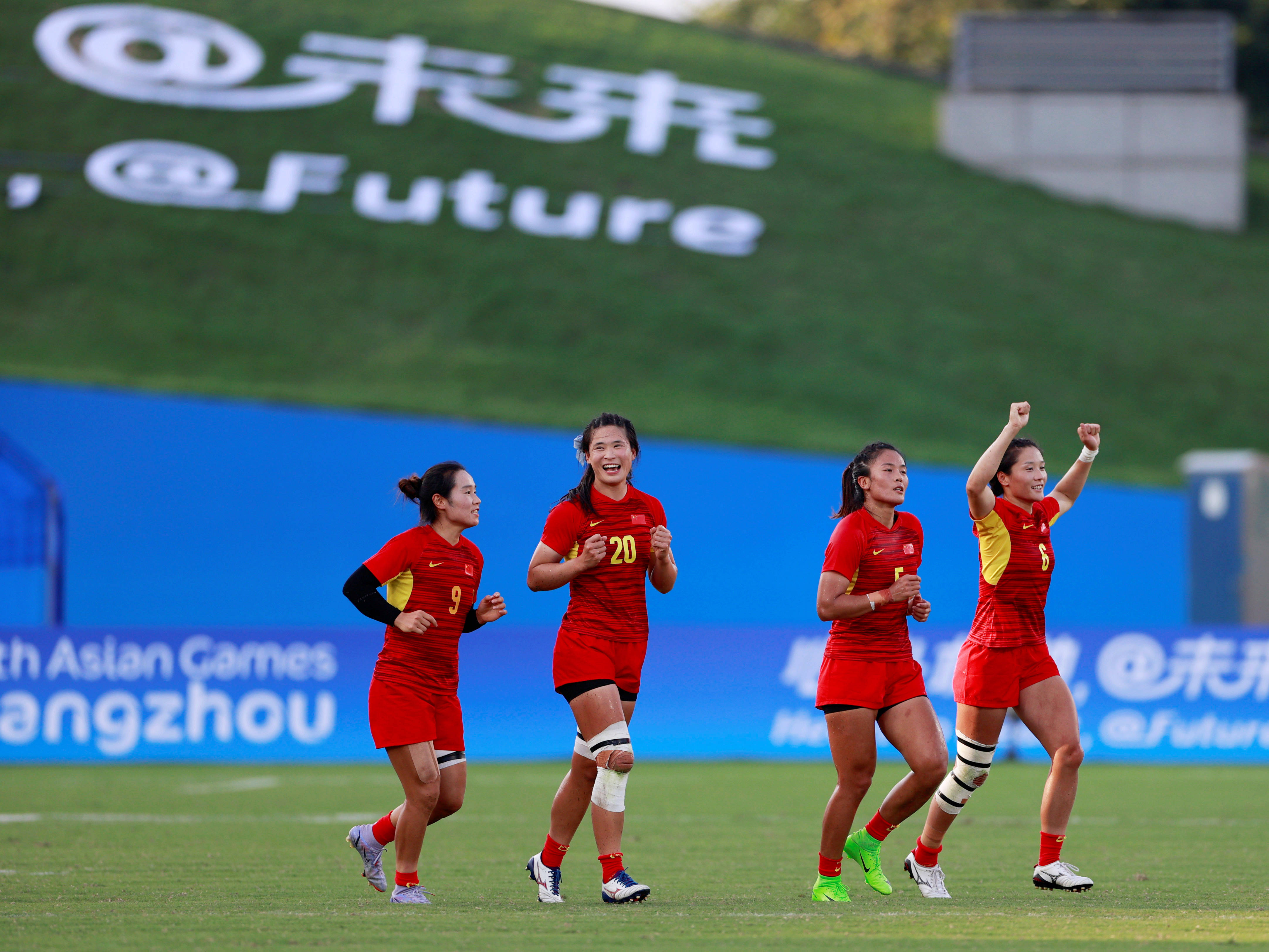 杭州亚运会|中国女子七人制橄榄球队挺进决赛_陈可怡_日本队_新华社