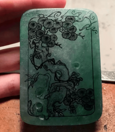 多件精美玉雕画稿欣赏,简直太美了_玉石_绘画_过程