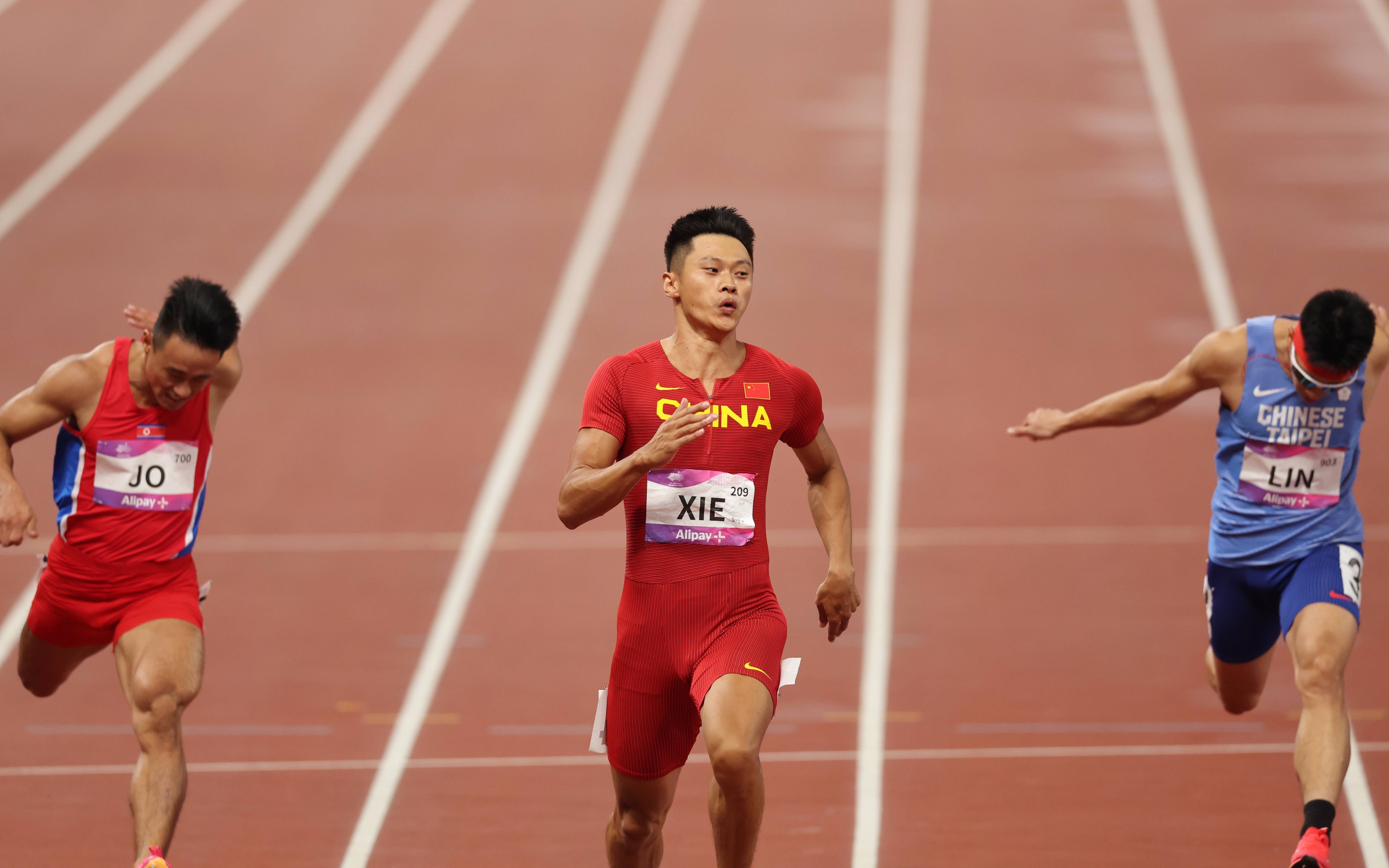 比肩苏炳添和劳义,谢震业成中国第3位亚运会男子百米冠军