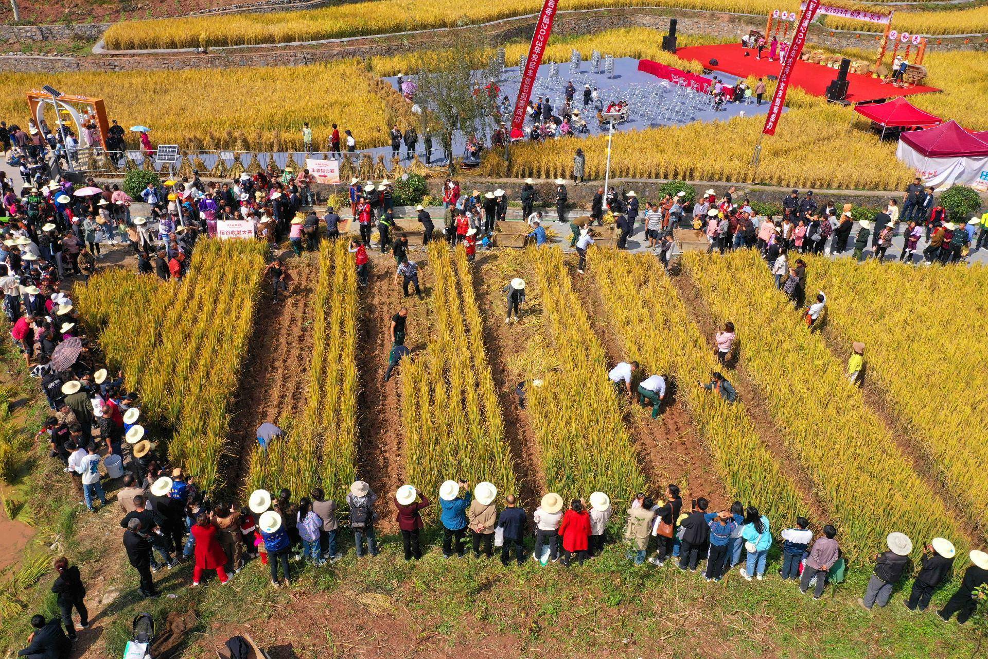 "庆丰收 促和美 "建始县红岩寺镇2023年农民丰收节活动举行_乡村_群众