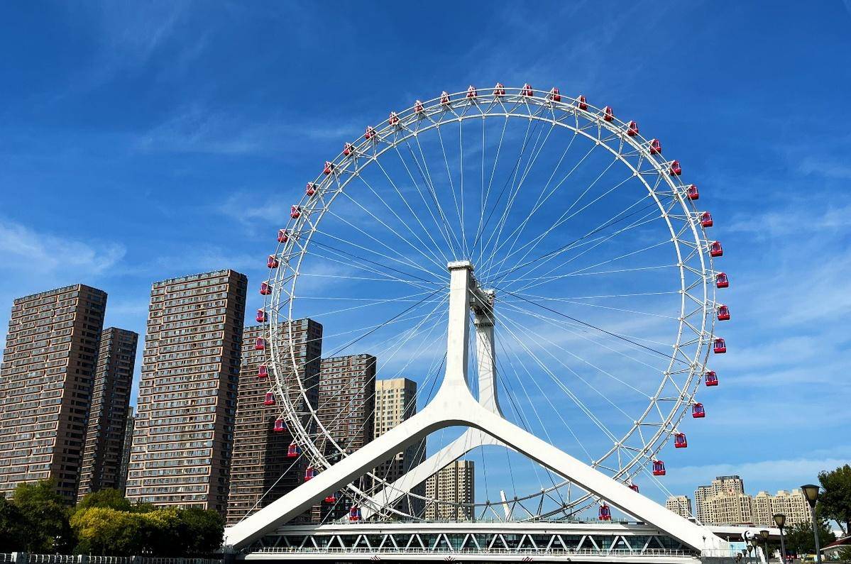 「"桥"见中国」天津永乐桥上的摩天轮_张宇婷_依水而_城市