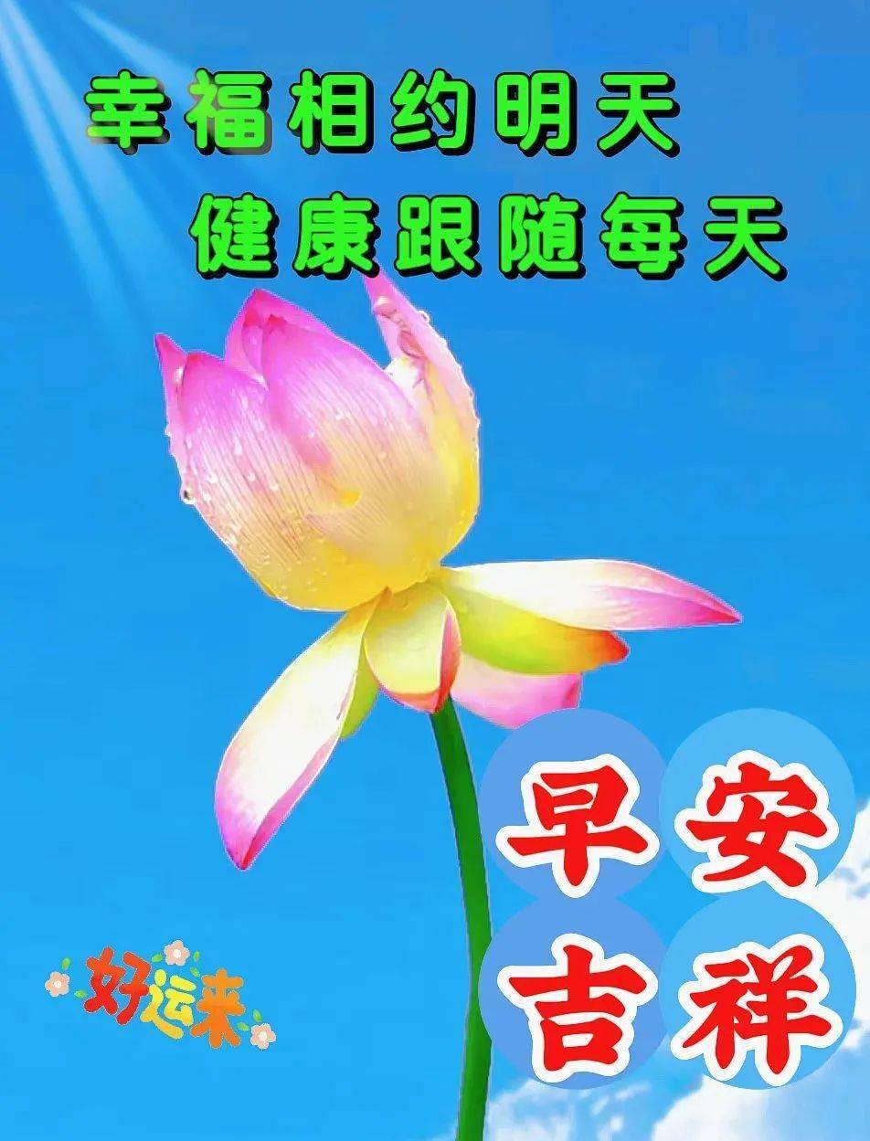 早上好问候祝福语，祝福问候，吉祥安康！