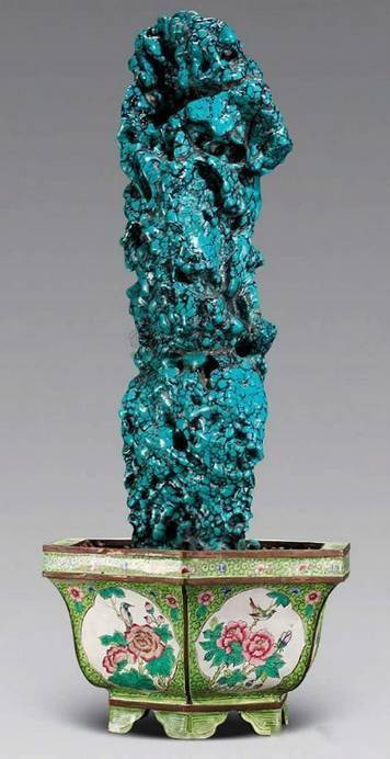 清朝的"绿松石"摆件,这奢侈,我是第一次见!_中国_土耳其_颜色