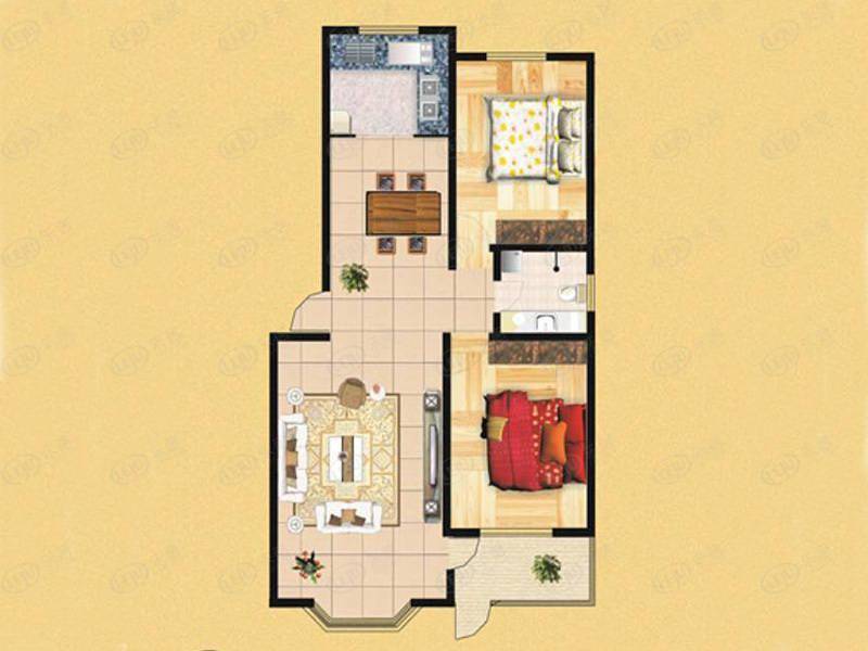 徐水星空明月城户型曝光 户型面积105㎡