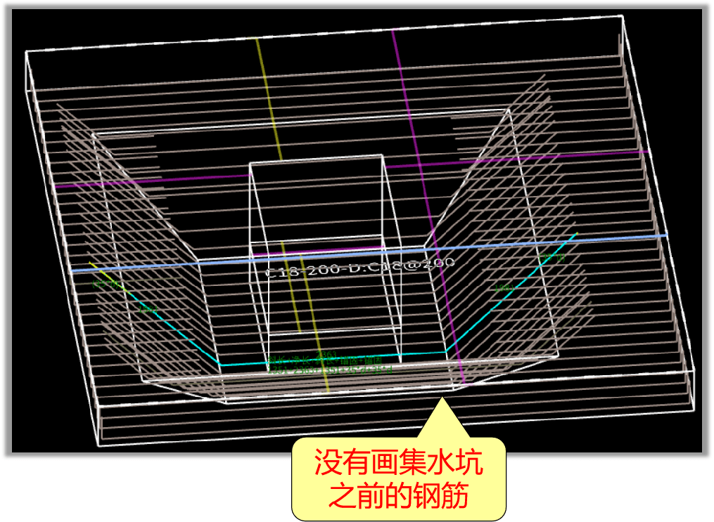 筏板集水坑钢筋做法图图片