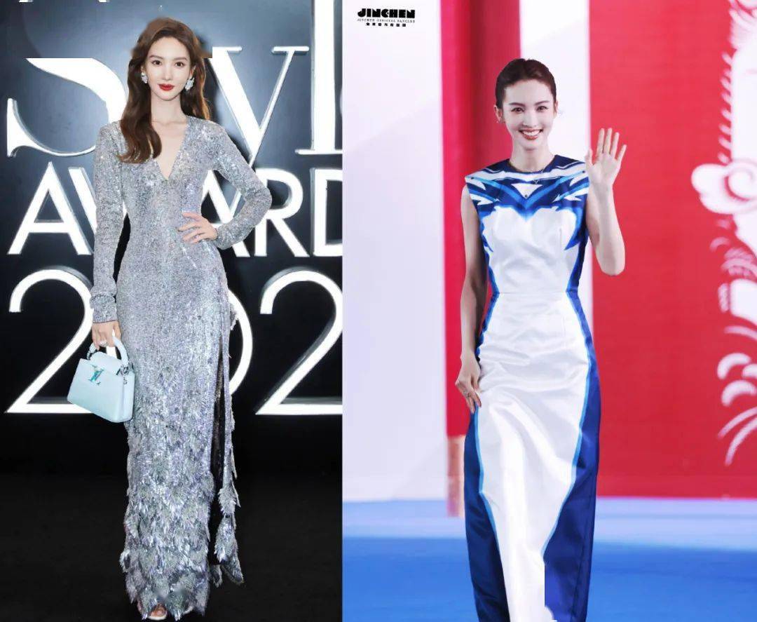 elle红毯上的红玫瑰薄纱裙,还以为这是周也姐姐品牌的衣服▼(钟姐气血