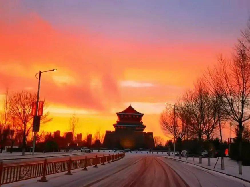 张家口雪景图片