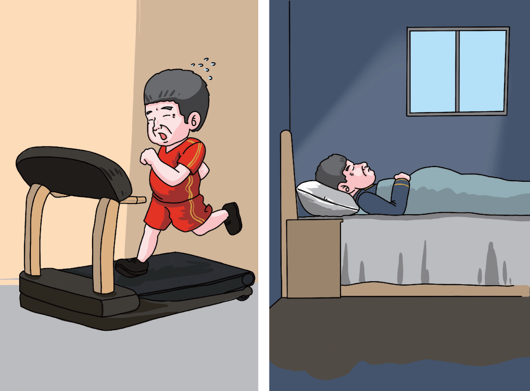 管住嘴,迈开腿,勤运动,减体重.