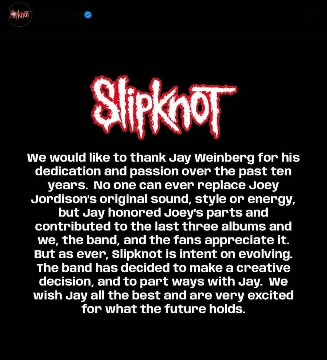 slipknot:又一次,鼓手被活結開除 感言_jay_joey_音樂