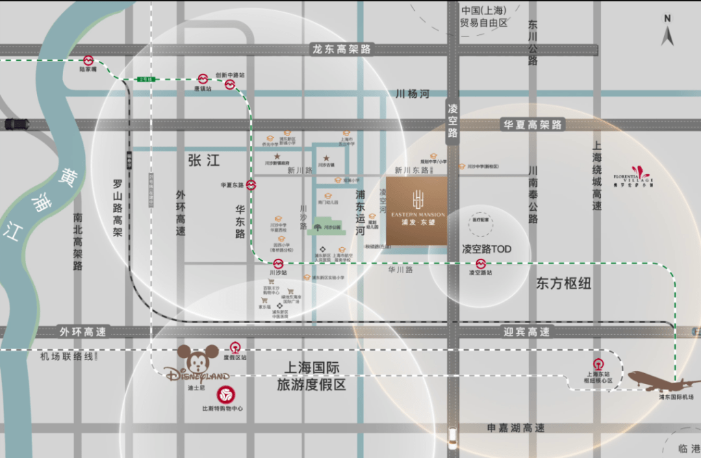 價格,與2號線軌交站點距離僅約700米,七站張江,一路暢享城市繁華場景