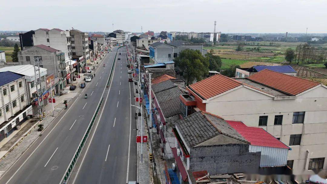 全域拆建之美:高基庙镇街道_道路_乡镇_人们