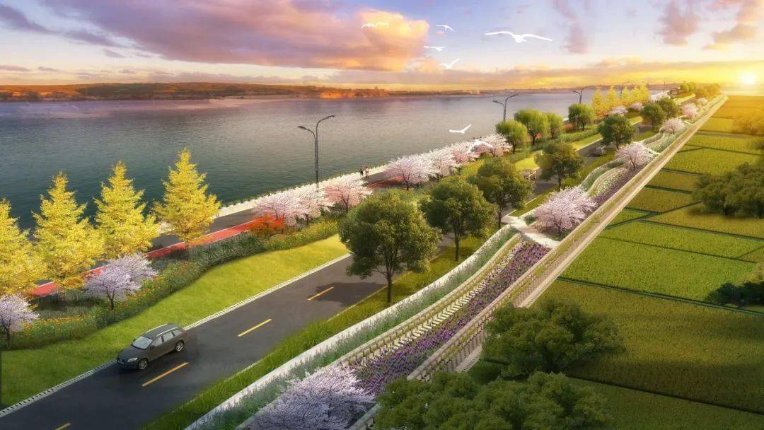 效果图本次实施的兰溪市"三江"防洪安全综合提升工程,拟提升加固堤防