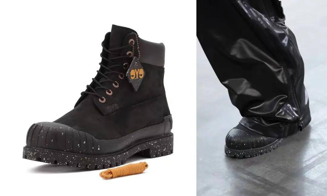 本季最帅靴类之一,junya watanabe x timberland开售_部分_黑色_鞋底
