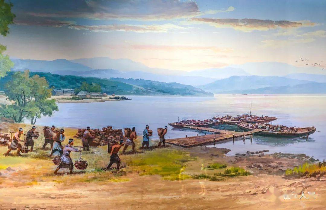 情景再现贵溪冷水鬼谷洞青花鬼谷子下山纹罐清代墨地素三彩博古瓶民国