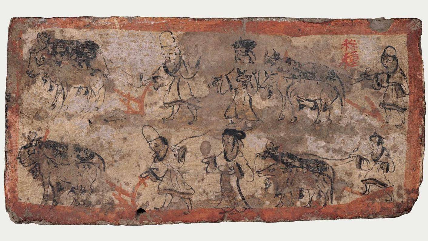 "现场直击"1600年前的放牧_河西_壁画_魏晋