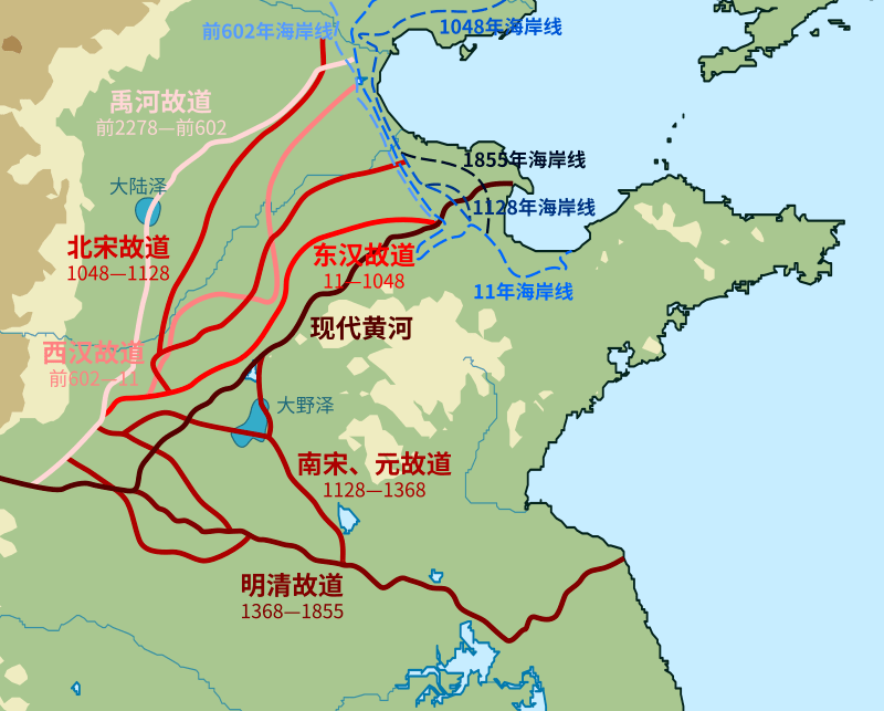 河南省,为什么在黄河北岸也有土地?_中国_长江_北京