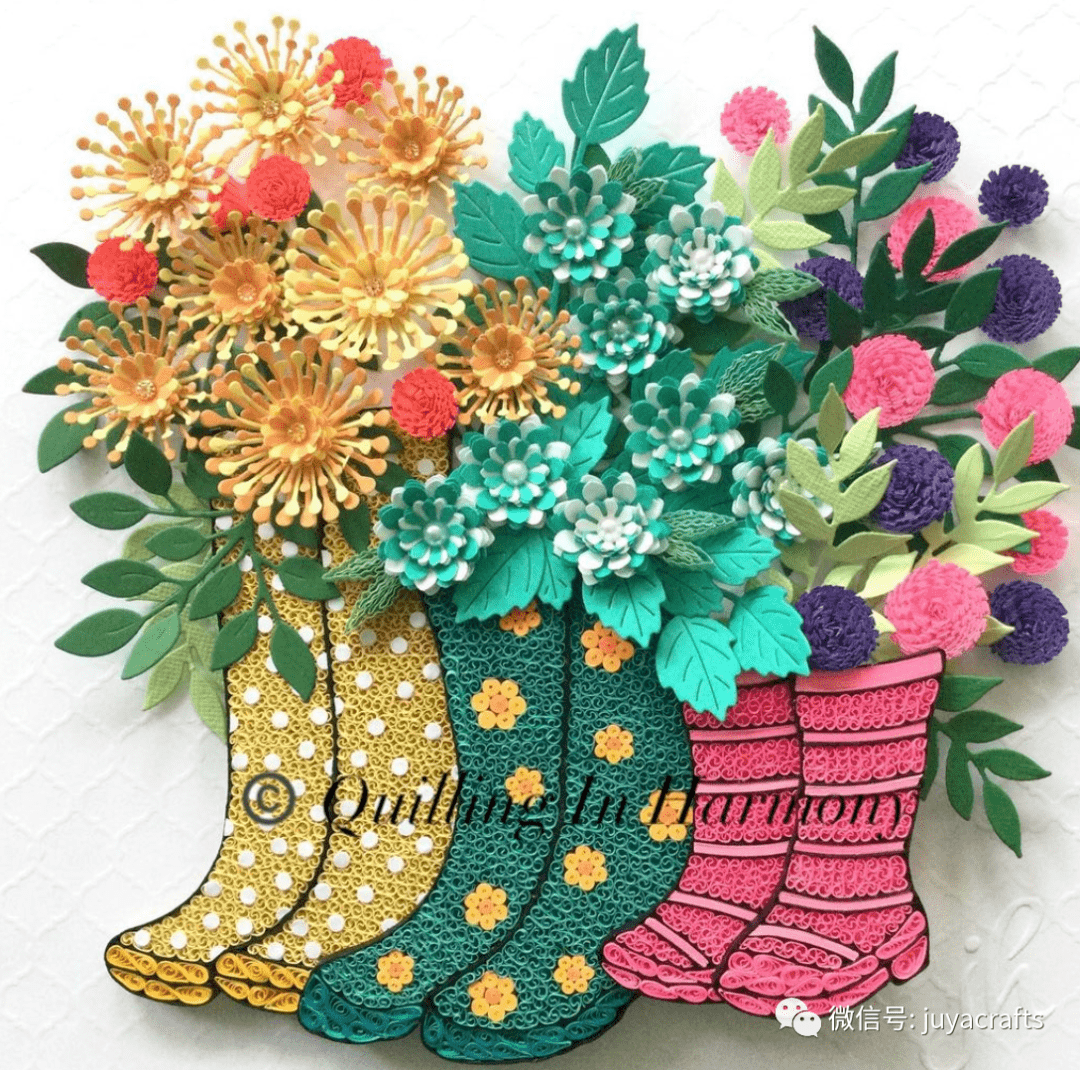 【大师作品】jan howard的衍纸作品3_人物_花卉_图片