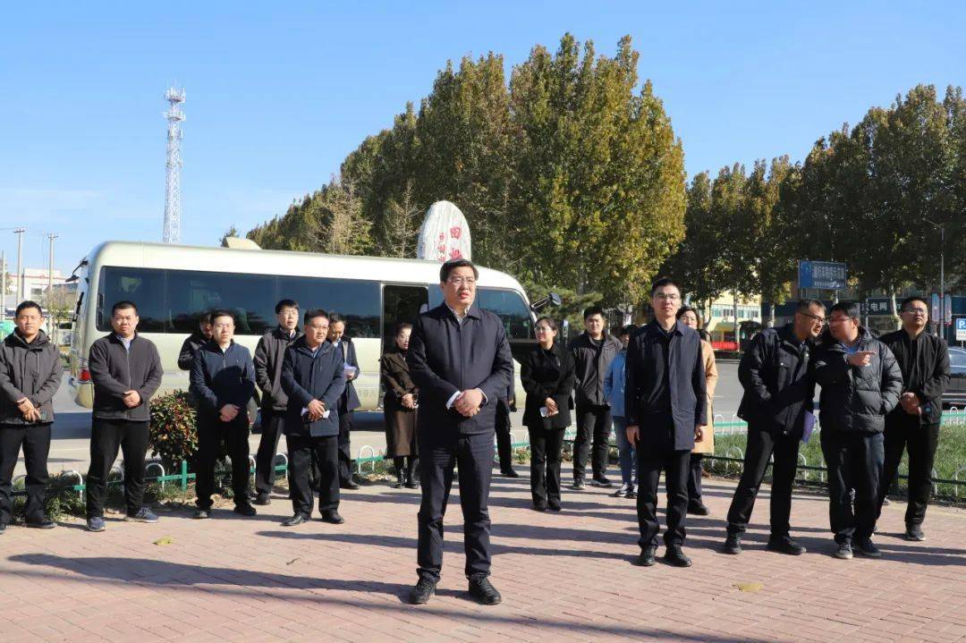 重点工作寿光市环保局领导到我镇检查园区规划环评进度.