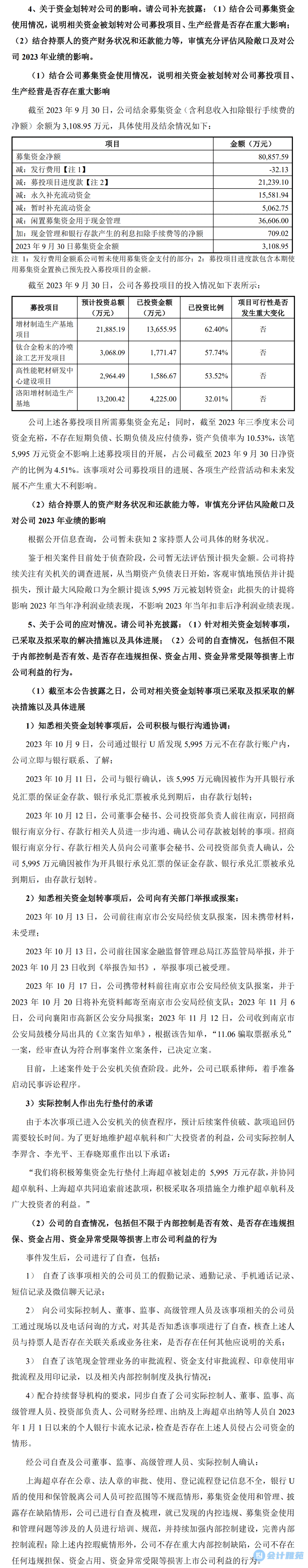 上市公司关于6000万银行存款"消失"的问询函回复_账户_上海_孙某