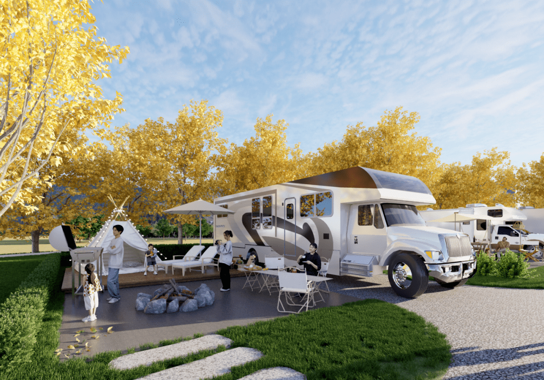 房车,露营地.2个特色服务区"点靓"韶关高速_文化_银杏_景观