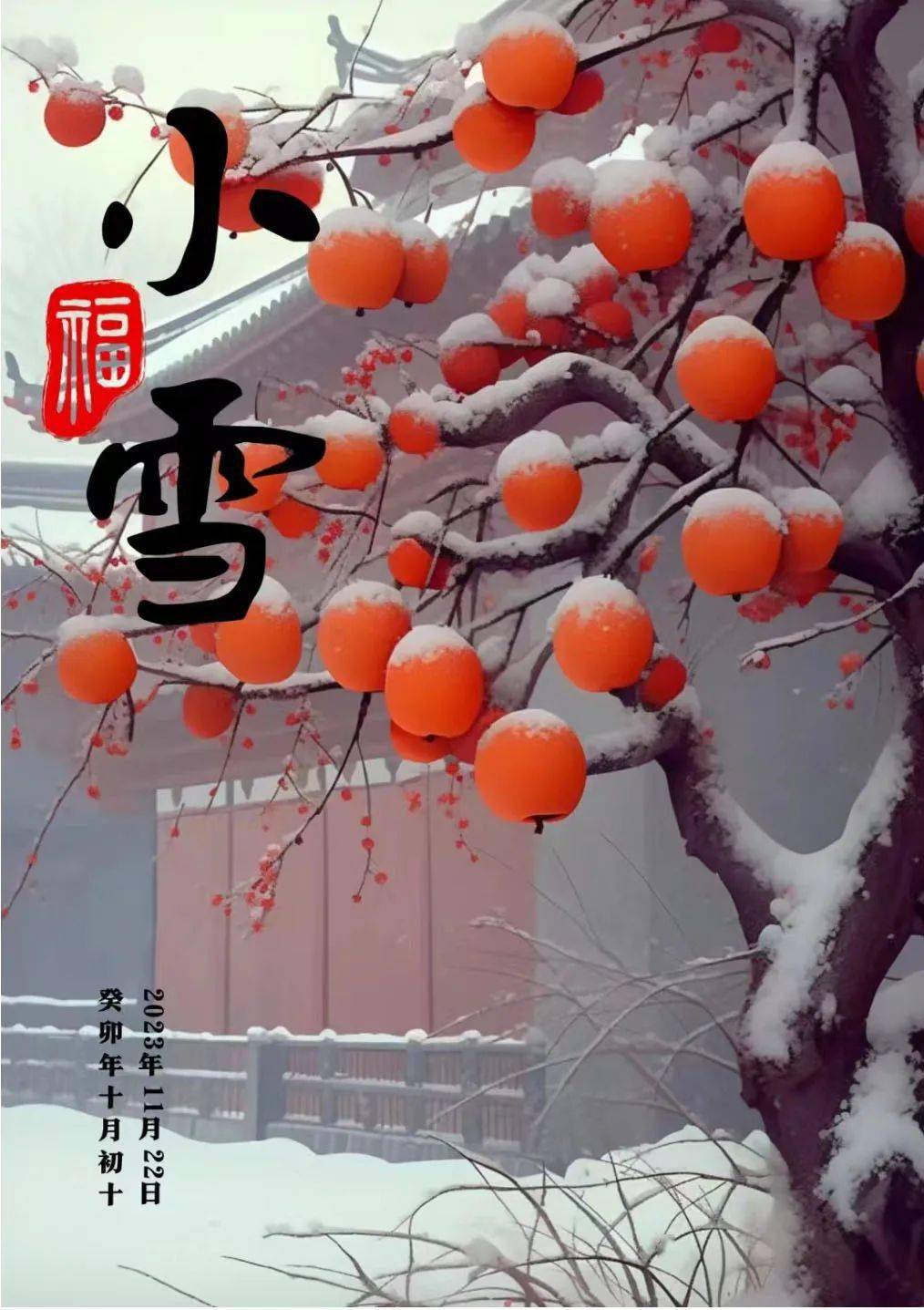 小雪吉祥,祝福让人醉,快乐永跟随!_雪花_时节_李小托