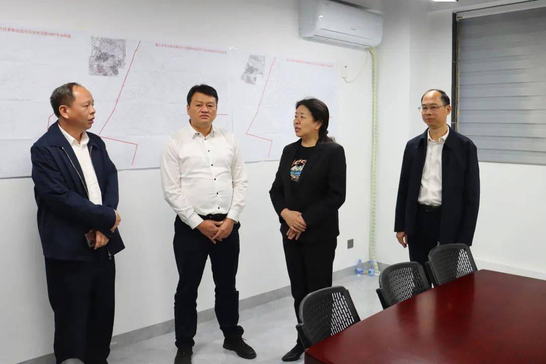 区委书记颜丽明带队调研督导崇军驿站建设,征迁指挥部工作情况_服务