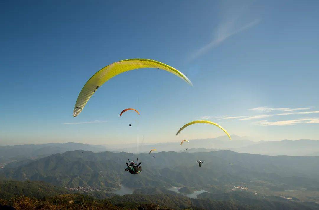 临海安基山滑翔伞基地图片