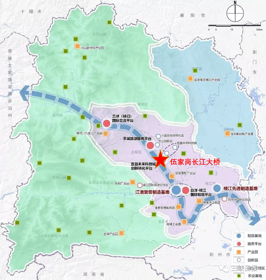 图 宜昌市域产业空间布局(图源网络)(三)田野调查1调研对象的选取团队